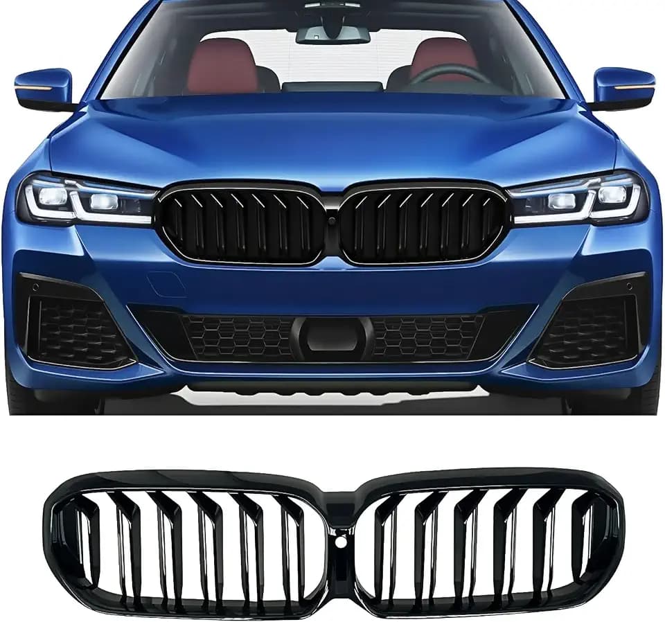Grille Front Kidney Compatible with BMW 5 Series G30 2021-2023 LCI