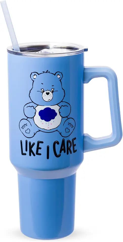 Silver Buffalo Care Bears Like I Care, Stainless Steel Tumbler, 40oz