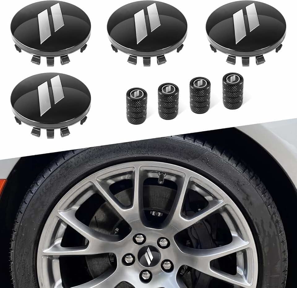 4PCS Slash Wheel Center Cap Covers for Dodge Charger Challenger Durango