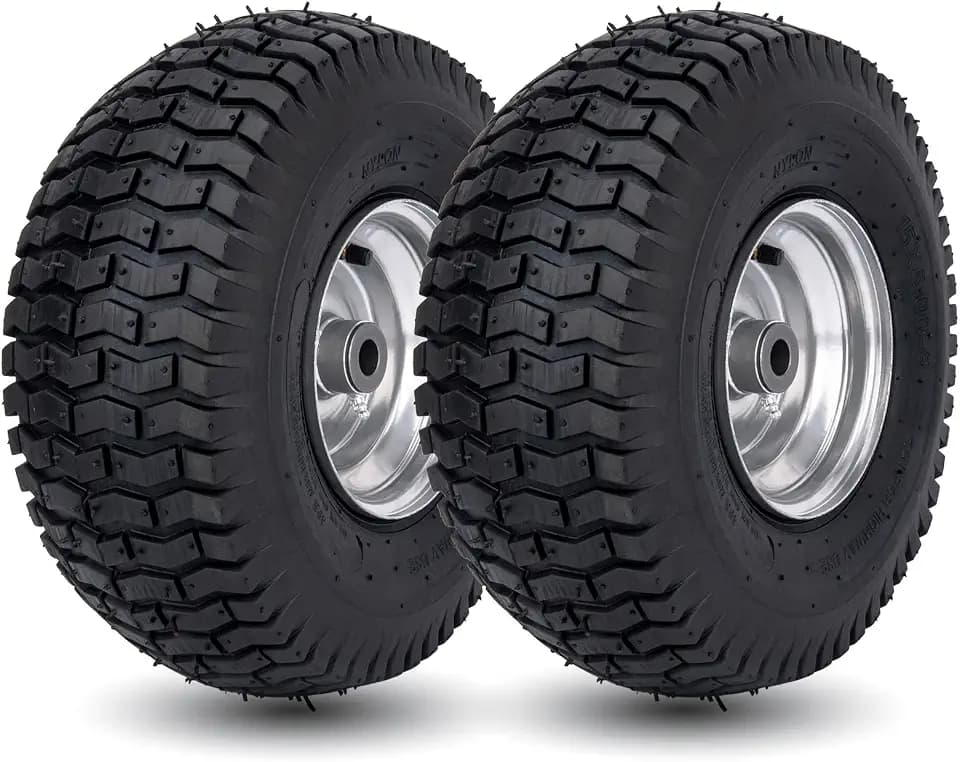 15x6.00-6 Lawn Mower Tire for Craftsman Husqvarna Riding Mowers Lawn