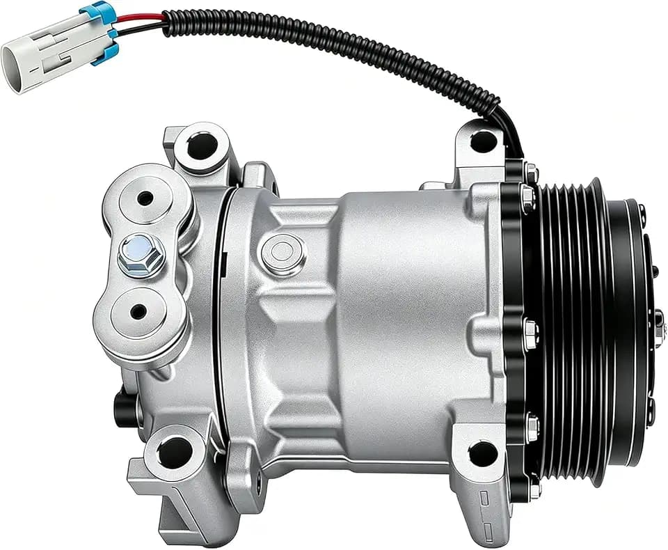 1136521 Air Conditioning Compressor Compatible with Chevrolet Blazer V6 4.3 1998-2005, Express 1500 V6 4.3 1999-2002, G10 Van Express V8 5.7 1996-1997