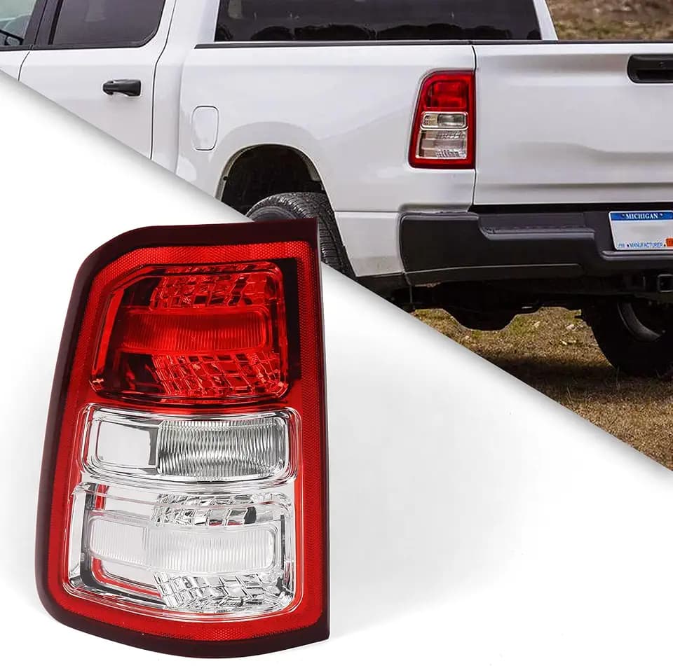 FIONE Halogen Tail Light for Dodge Ram 1500 2019-2023 Big Horn/Tradesman LH