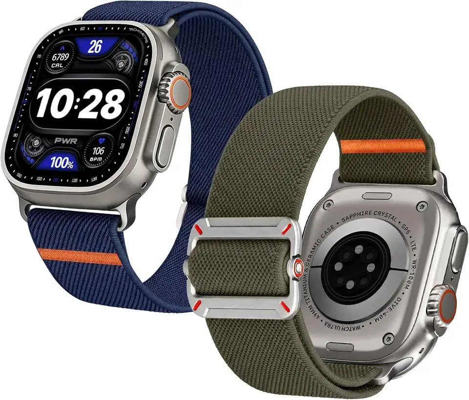 Fullmosa Elastisches Nylon Armband Kompatible mit Apple Watch