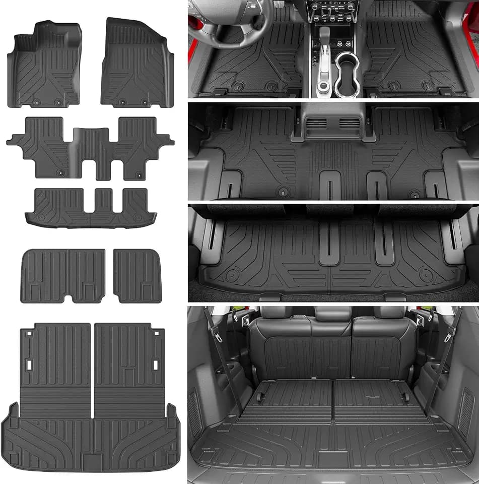 xipoqix 7 Seats Floor Mats Compatible with 2013-2020 Nissan Pathfinder