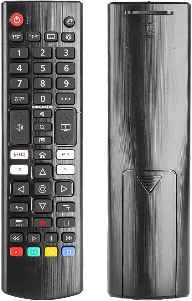 Fernbedienung AKB76040301 kompatibel mit LG Full HD TV 27TQ625S 28TQ525S 28LQ515S 28LQ525S 32LQ570B6LA 32LQ631C0ZA 24TQ510S-PZ 27TQ615S-PZ Ersatz Controller Nein mit ETFLIX Prim. eVideo Schaltflächen