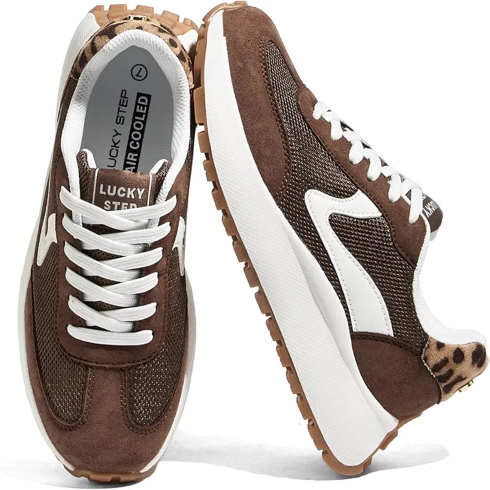 LUCKY STEP Women's Chunky Fashion Sneakers