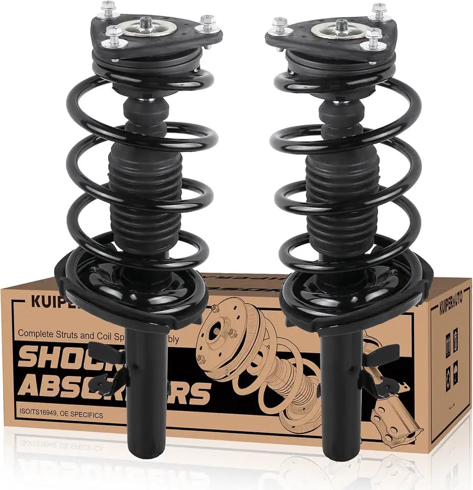 KUIPERAUTO 172522 172523 Pair Front Struts Assembly Shocks Compatible for 2012 2013 Ford Focus 2.0L Coil Spring Front Shock Absorber