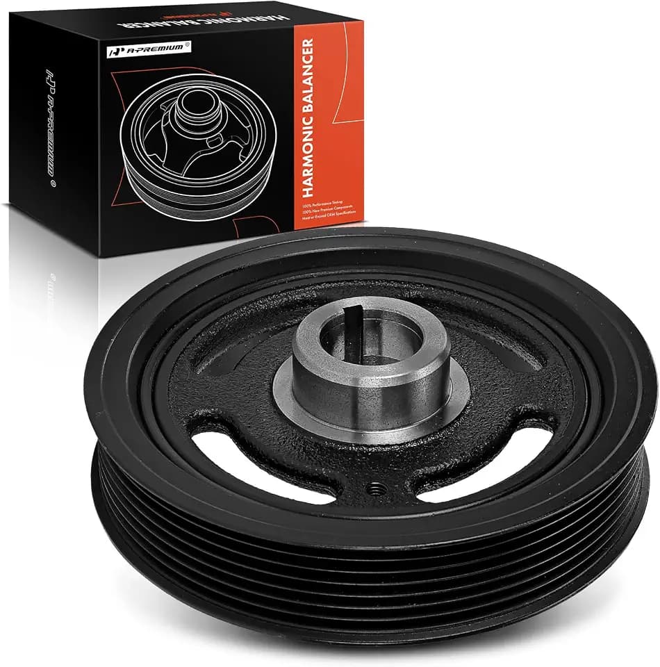 A-Premium Engine Harmonic Balancer Crankshaft Pulley Compatible with Nissan