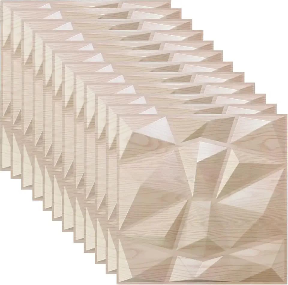 3D Wandpaneele 3D Paneele PVC Platte 3D Wandpaneele 3D Wall Panels Fassadenverkleidung Deckenplatten Gaming Wall Panels Paneele Tapete für Wohnzimmer, Schlafzimmer 12 Stück