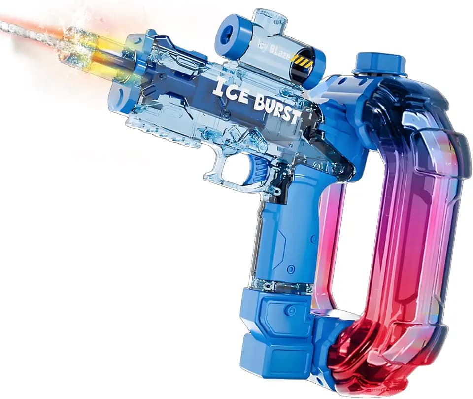 Electric Water Gun Toy, Transparent Automatic Watergun for Kid Adult