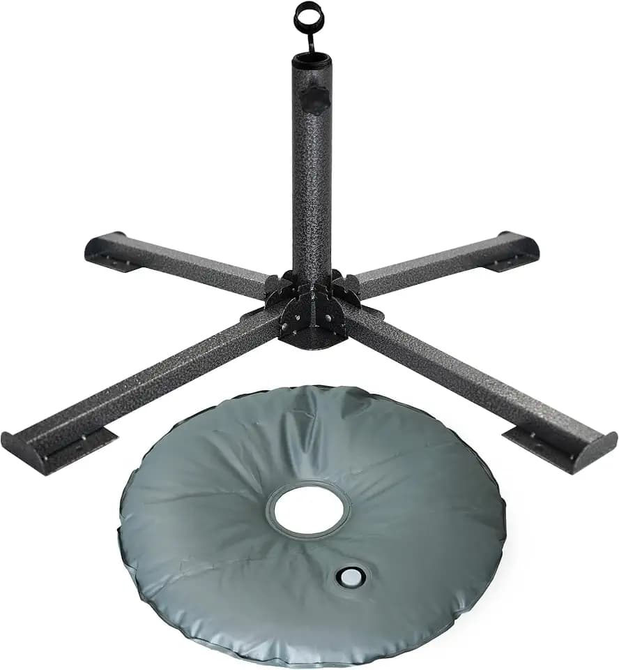 AMMSUN Foldable Portable Beach Umbrella Stand, Patio Umbrella Base Holder