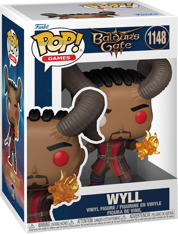 Funko POP! Games: Baldur's Gate 3 - Wyll | Offizieller Fanartikel und Merch - Vinyl Sammelfigur als Regal Deko - Geschenkidee zum Geburtstag für Fans und Sammler