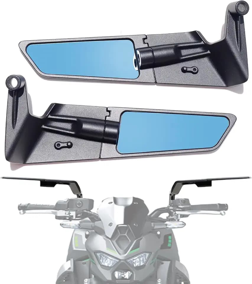 Large Size Motorcycle Mirrors Anti-glare Rotating Stealth Rear View Mirror