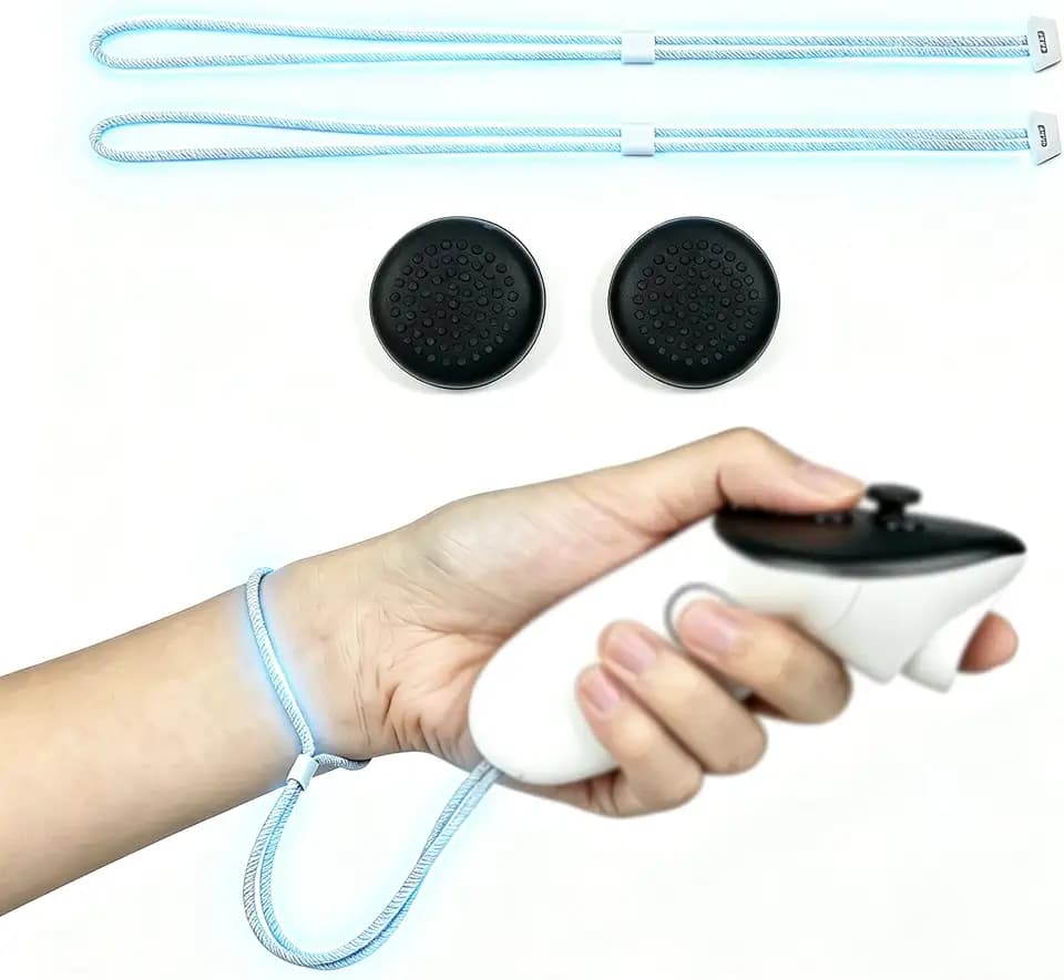 2PCS Wrist Straps Compatible with Oculus Quest 3/Quest 3, Adjustable & Durable Hand Straps Replacement for Meta Quest 3S/ Quest 3S Controller