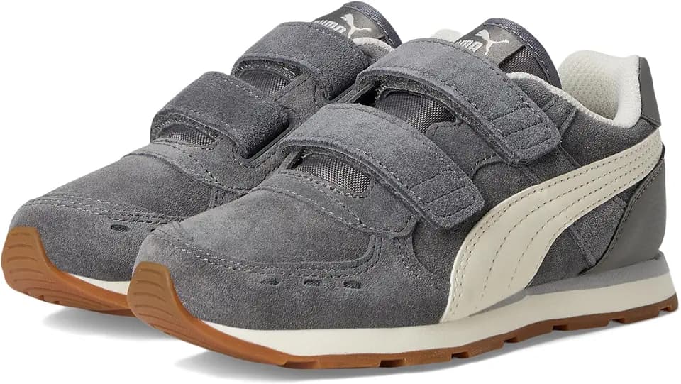PUMA Kids Vista Hook and Loop (Little Kid) - Sneakers for Kids - Mesh-Suede Upper - SoftFoam+ Sockliner