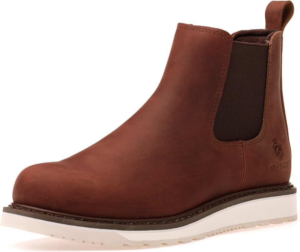 Handmade Soft Toe Chelsea Stiefel Für Männer Klassische Mode Echte Goodyear Welted Vollkornleder Knöchel