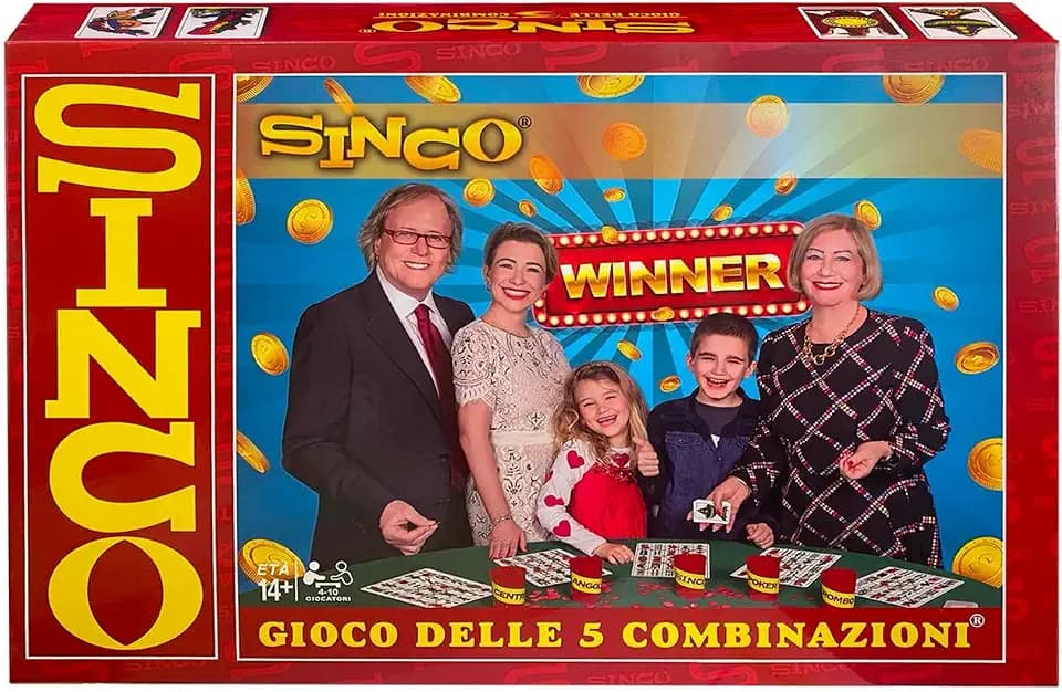 Ravensburger - Sinco Brettspiel für Erwachsene, das Original, Piacentiner Karten, Sonderausgabe zum 40-jährigen Jubiläum, Brettspiele für 4 bis 10 Spieler, Geschenkideen