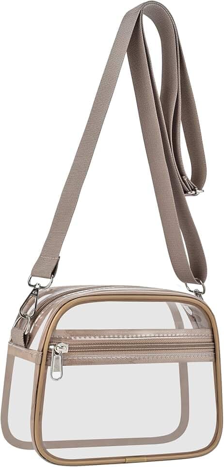 USPECLARE Clear Bag for Stadium Events Clear Sports Fan Handbags Purses