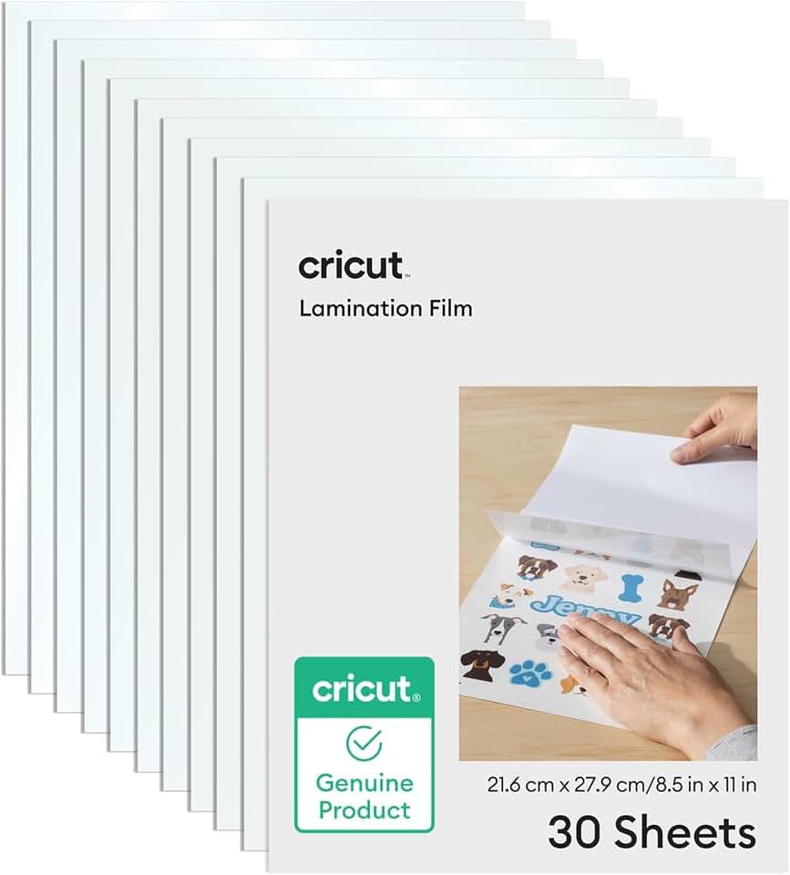 Cricut® Lamination Film - 8.5 in x 11 in (30 Count)