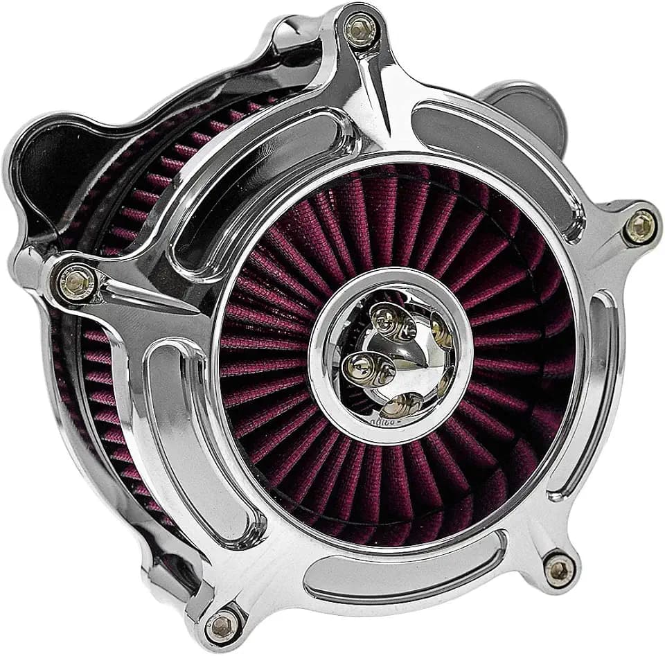 Motorcycle CNC Spike Air Cleaner Air Filter Intake System Filter (D-For M8 Touring Trike 17-25,Softail 18-24)