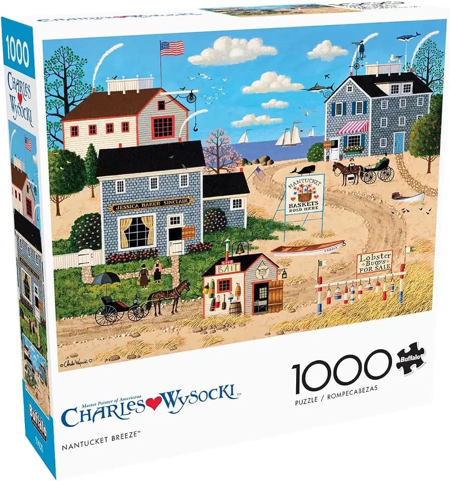 Buffalo Games Charles Wysocki, Nantucket Breeze, Adult 1000 Piece Puzzle