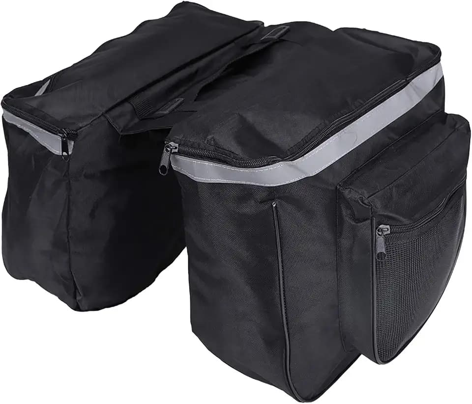 KENANLAN Fahrradtaschen Gepäckträger, Gepäckträgertasche Satteltaschen Fahrrad, 25L wasserdichte Fahrradträger Hinteren Sitz Schwanz Gepäckträger Kofferraum Double Pannier