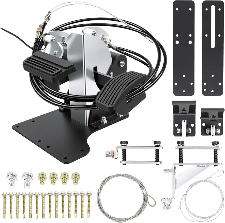 Dual Control Pedal Passenger Side Brake Gas Combo RHD Compatible with Driving School Student Postal Vehicle Instructor Training Replacement Part ACAR-B7D