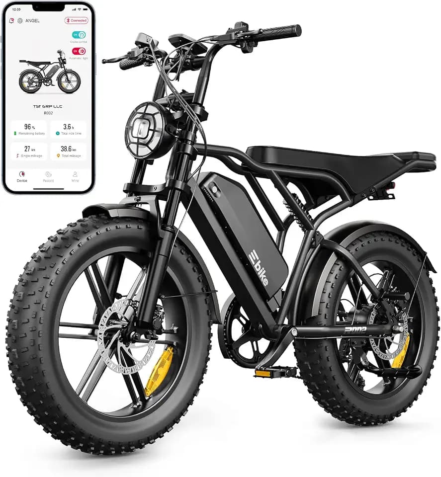 SISIGAD E Bikes Mountainbike Fatbike 20 Zoll Elektrofahrrad für Erwachsene