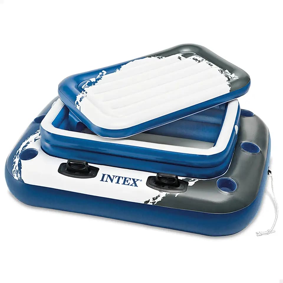 Intex 58821NP - Aufblasbarer Mini-Kühlschrank Schwimmend, Vinyl, Mehrfarbig, 122x97 cm