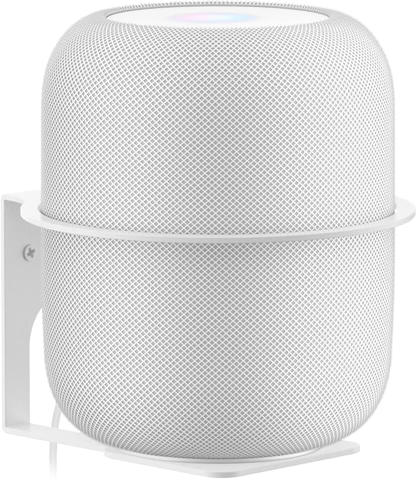 Dinghosen Robuste Lautsprecherhalterung für Homepod 1 und Homepod 2 Wandhalterung mit staubdichter Abdeckung für Homepod-Wandhalterung – Metall-Lautsprecher-Wandhalterung für