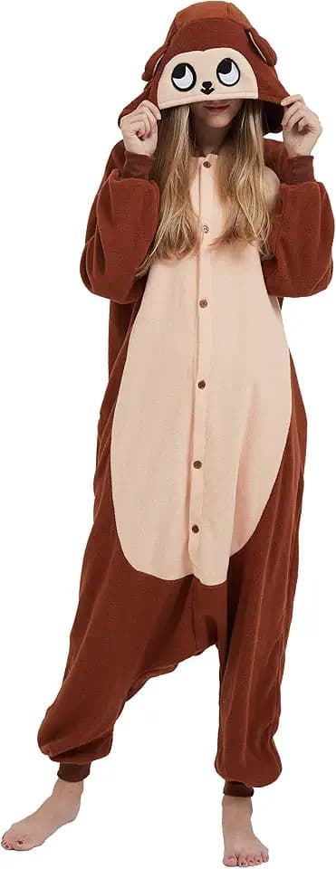 SimZoo Unisex-Hauskleidung Einteilige Cosplay-Kostüm, Nachtwäsche Tier-Einteiler-Pyjama für Erwachsene, Herren und Damen