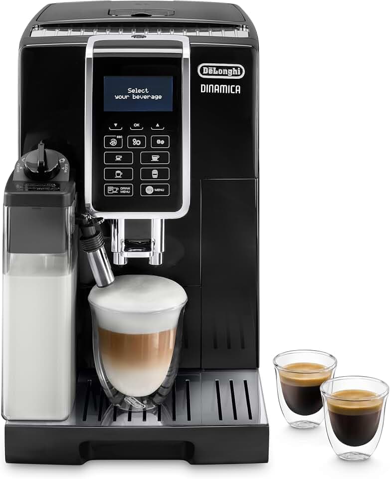 De'Longhi Dinamica - Kaffeevollautomat 4 Getränke Schwarz