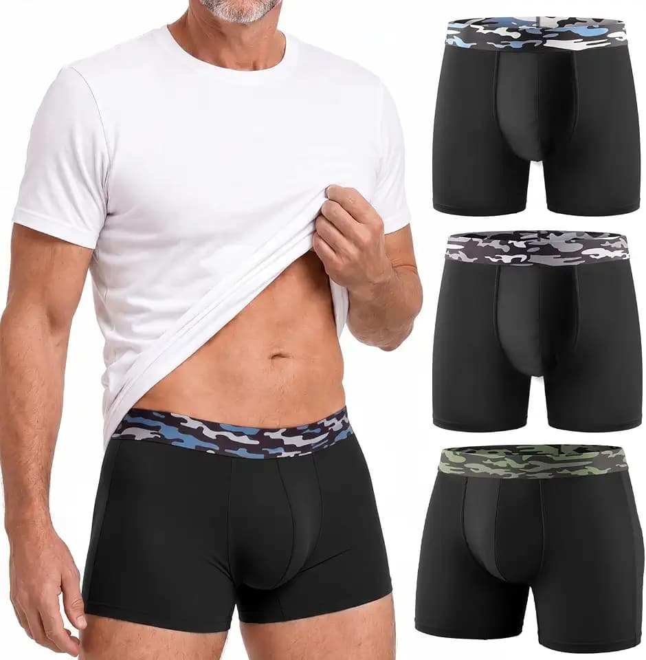 Men's Washable Incontinence Underwear,3 Pack (Large)