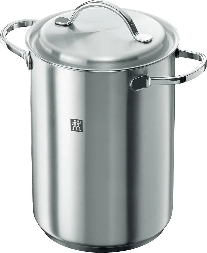 ZWILLING Twin Specials Spargeltopf, 4,5 L, 16 x 27 cm, Induktion, mit Deckel und Sieb-Einsatz, Unbeschichtet, Edelstahl, Silber