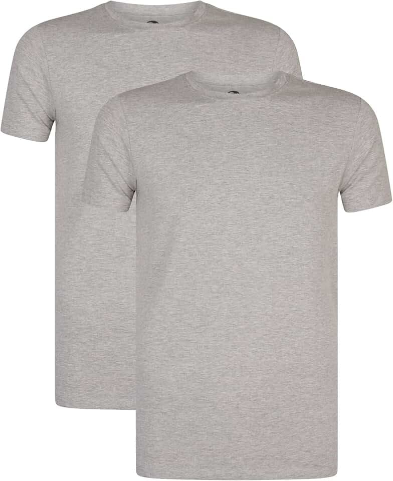 Petrol Industries Herren Men Body Fit Ss R-Neck - 2pack Tee SS