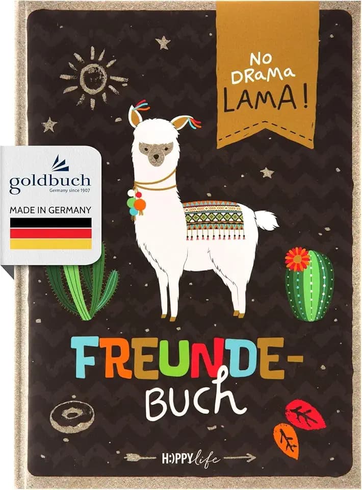 goldbuch 43581 Freundebuch DIN A5 Happylife Lama, Meine Freunde Album