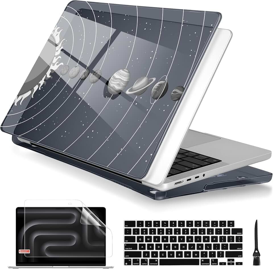 Batianda AstroGrid Case for MacBook Pro 14 Inch 2026-2021, Solar Orbit