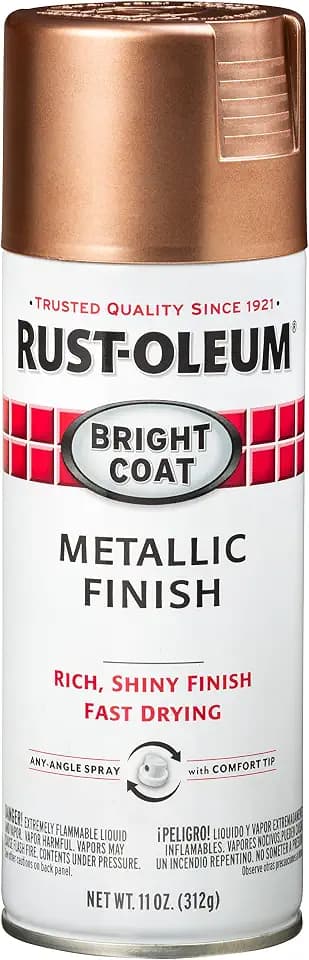 Rust-Oleum Stops Rust Bright Coat Metallic Spray Paint, Rose Gold
