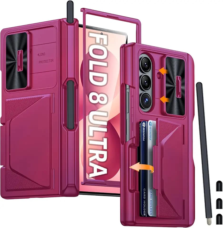 for Samsung Galaxy Z Fold 8 Ultra Case Wallet, Screen Protector,S-Pen