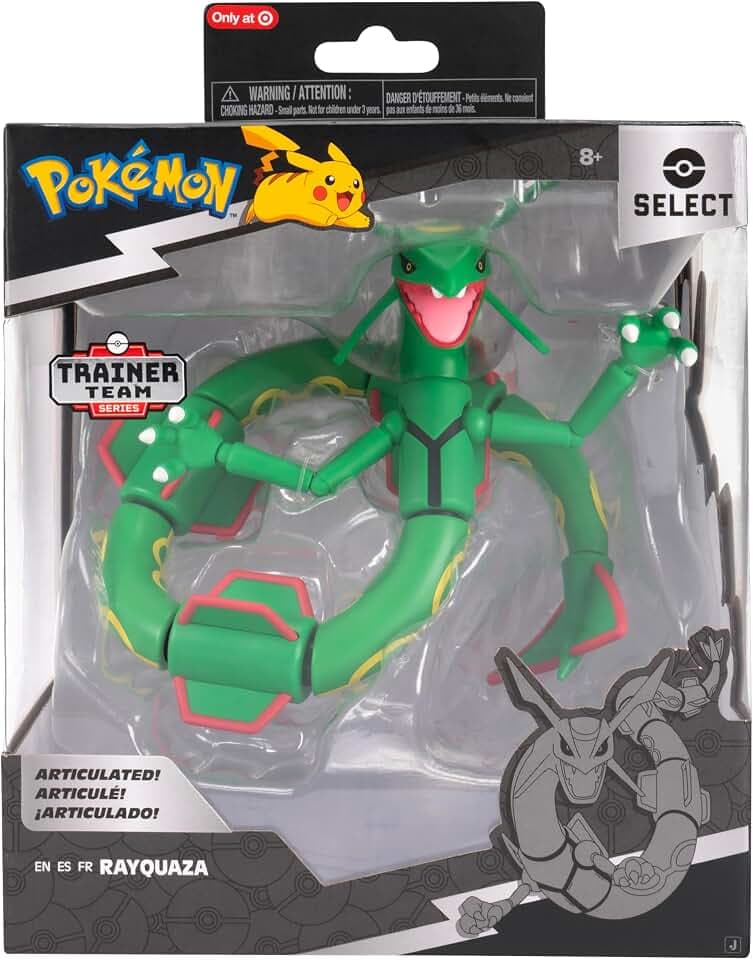 Pokemon Select 6" Super-Articulated Figure (Rayquaza) W11