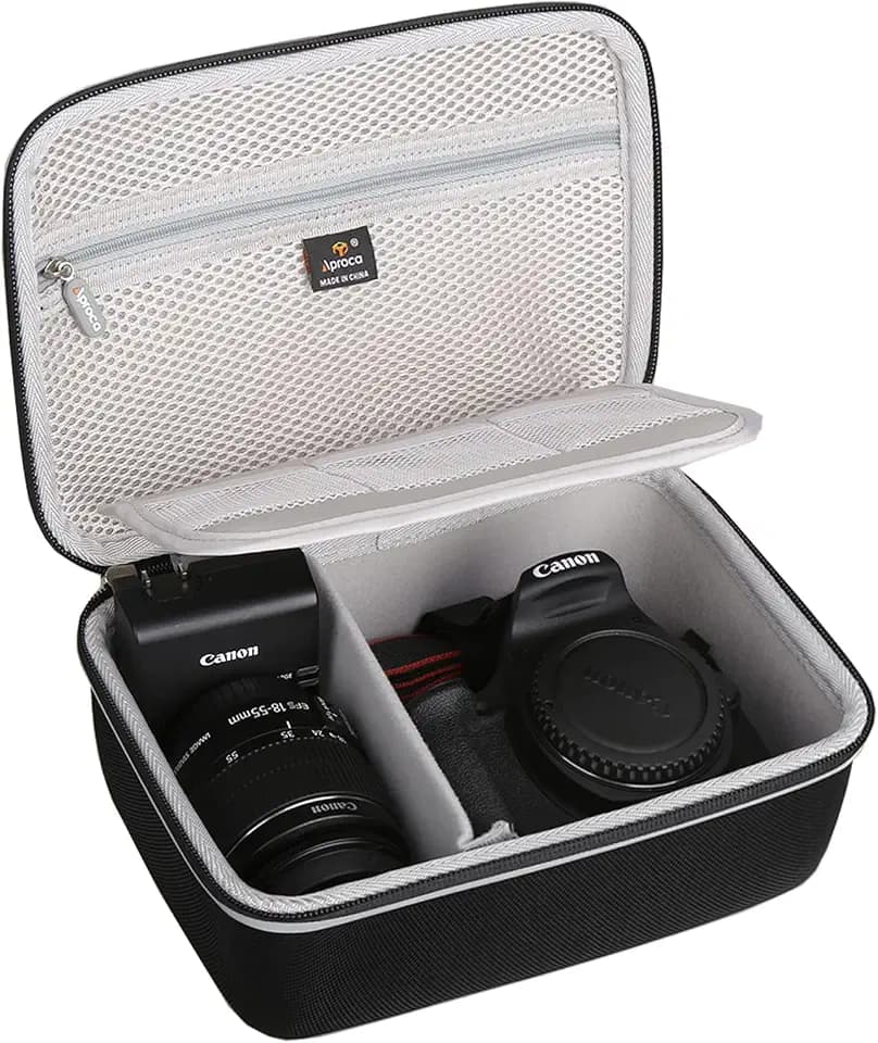 Case for Canon EOS Rebel T7 DSLR / R8 / R10 / R50 / R100 Camera, Black