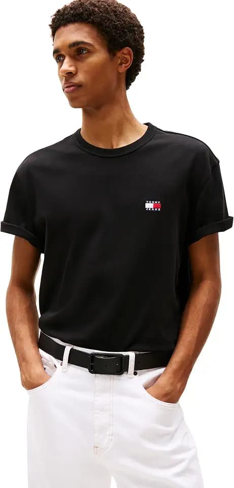 Tommy Jeans Men's Short Sleeve Cotton Graphic T-Shirts