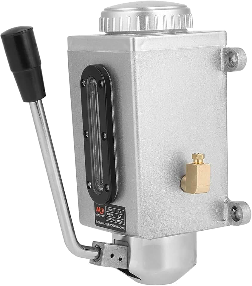 Manuelle Handpumpe Schmierölpumpe 500CC 4mm Doppelauslassöffnung für CNC Fräsmaschinen Stanzmaschinen und Schneidemaschinen Ausrüstung