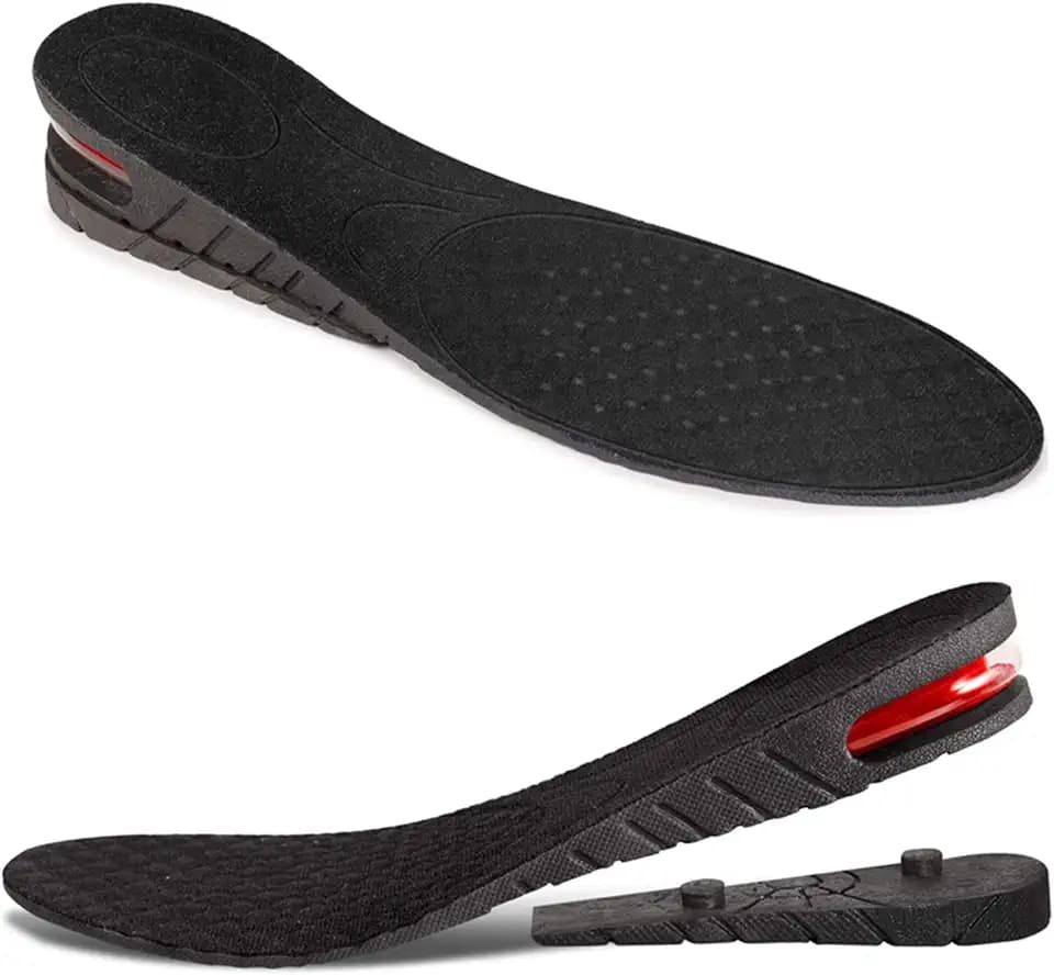 Height Increase Insoles Air Taller Cushion Shoes Insoles Heel Insert for Men and Women 2-Layer 5 cm