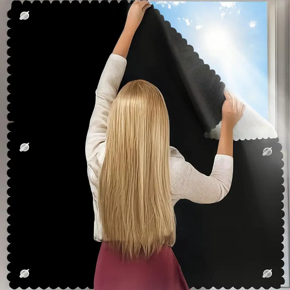 Sonnenschutz Dachfenster Rollo Verdunkelungsrollo, Verschiedenen Größen 60 * 115cm, Ohne Bohren Mit Saugnäpfen, 420D Oxford-Gewebe, Geeignet für die Dachfenstermodelle M08 / 308