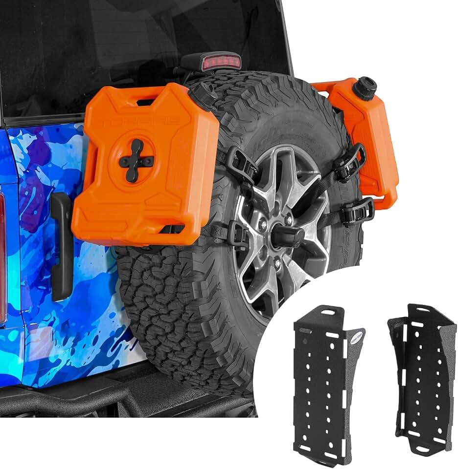 Hooke Road Spare Tire Gas Can Mount for Rotopax Fuel Containers