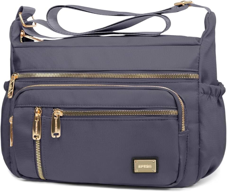 NPBAG Crossbody Bag for Women, Shoulder Purse Handbag Messenger Bag, Trendy Pocketbooks, Waterproof and Multi-Pockets