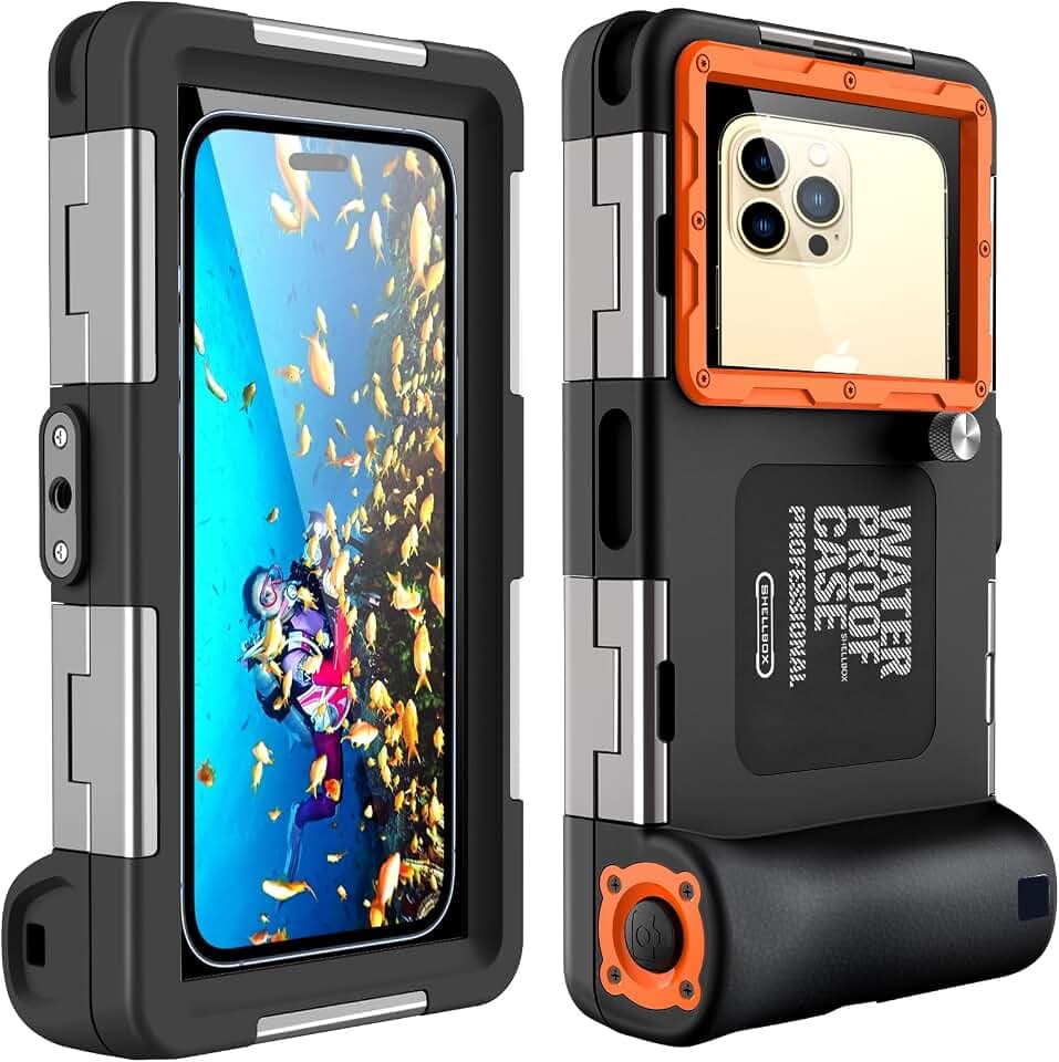 wasserdichte Handyhülle Unterwasser Wasserfeste Handy Wasserschutzhülle Handytasche Wasserdicht Schwimmen Baden Compatible für iPhone 17e 16e 17 16 Pro 17 Air 17 16 15 Pro MAX Samsung S26 S25 S24