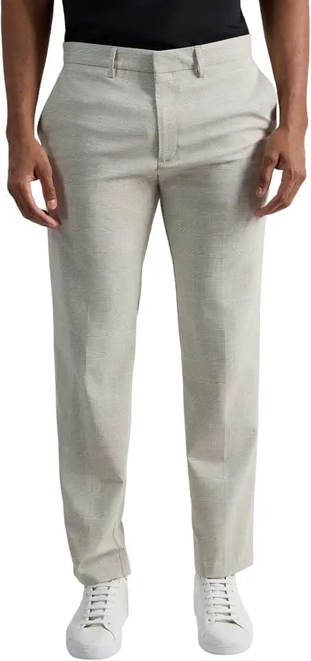 Kenneth Cole Reaction Men's Slim Fit Fashion Patterned Dress Pant
