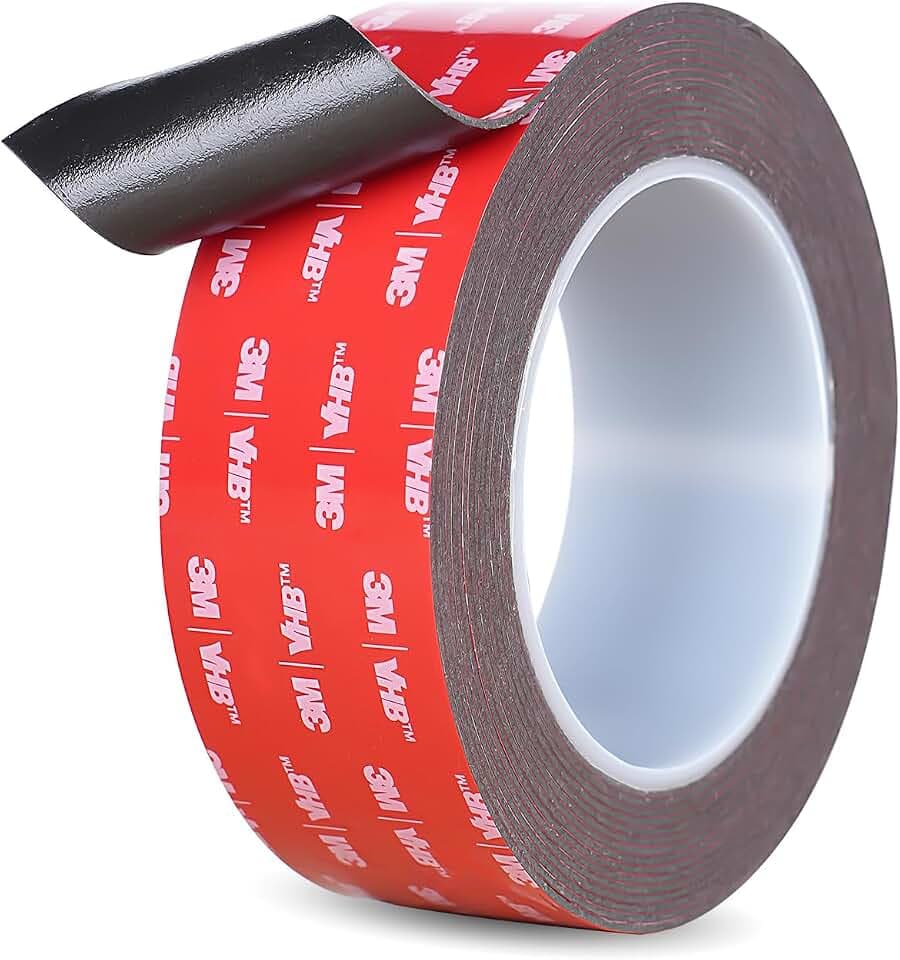 Doppelseitiges Klebeband, Extra Stark Klebend, Hergestellt aus originalem 5952 Rohmaterial, 35mm x 5M, 1.1 mm dickt, Wasserfest und Hochtemperaturbeständig für Auto, Heimdekoration